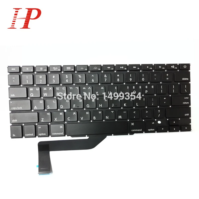 Оригинальный новый для Macbook Pro Retina 15 &quotA1398 Корейская KO клавиатура MC975 MC976 |