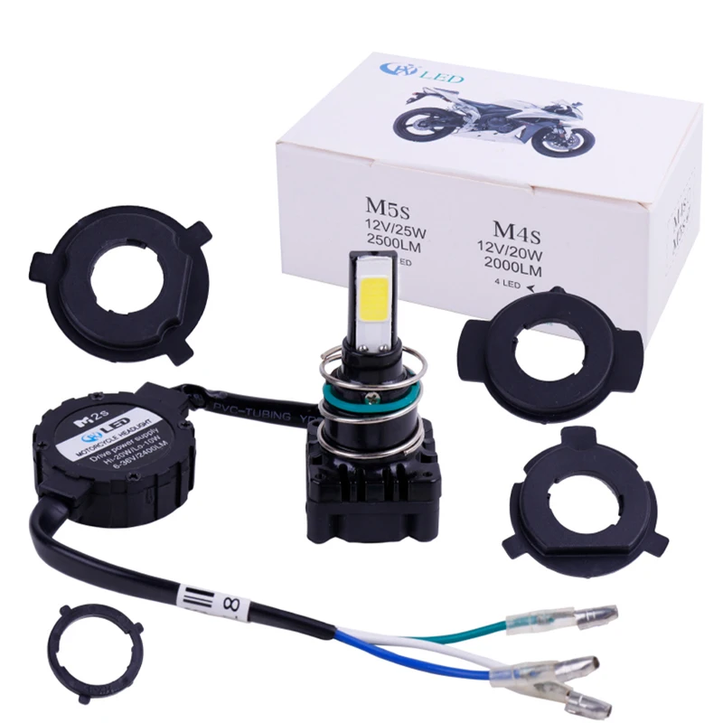 Передняя фара для мотоцикла RXZ COB CANBUS H4 H6 PH7 PH8 DC 12 В 6000K белая фара|Передние LED-фары