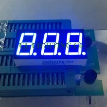 0,56 дюймов синий 3 цифровой светодиодный дисплей модуль общий анод DIP цифровая трубка 7 сегмент 3 цифровой светодиодный дисплей
