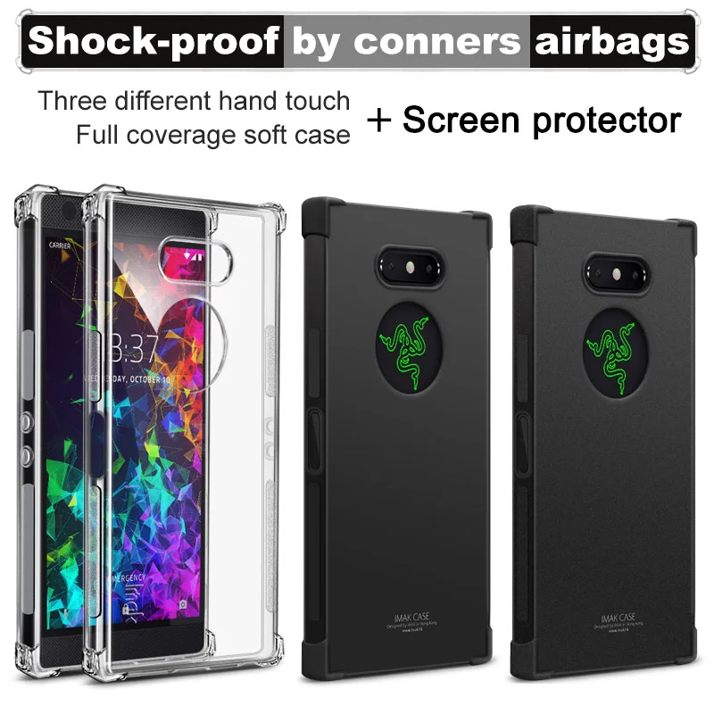 

For Razer Phone 2 Case Original iMAK Airbag Super-slim Soft Phone cases for Razer Phone 2 case + Screen Protector