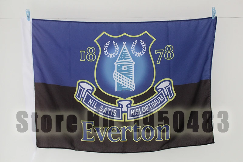 Everton Football Club custom sports flag, size 96*144cm(No.4), football team banner without
