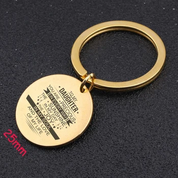 

Round Keychain Engraved You Are Precious In Every Way The Sunshine In My Day The Joy In My Soul For Daughter Gift From Parents