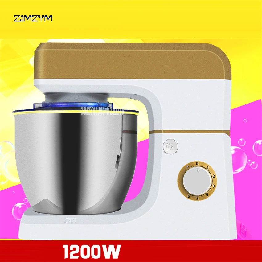 

220V/50 Hz DB1003 multifunctional stand mixer 7L food mixer dough mixer stainless steel Barrel Desktop, Speed 20000r / min