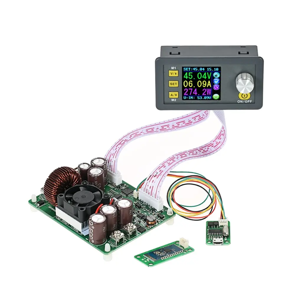 

Digital Programmable Power Supply Module Control Buck-Boost Constant Voltage Current Communication Version + Bluetooth Board