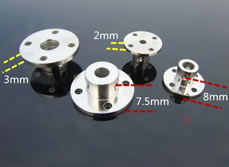 Высокое качество 3-14 мм высокая твердость гальванизированная сталь фланец жесткая Соединительная муфта для валов фланец Двигатель сцепления направляющий вал подшипник оси