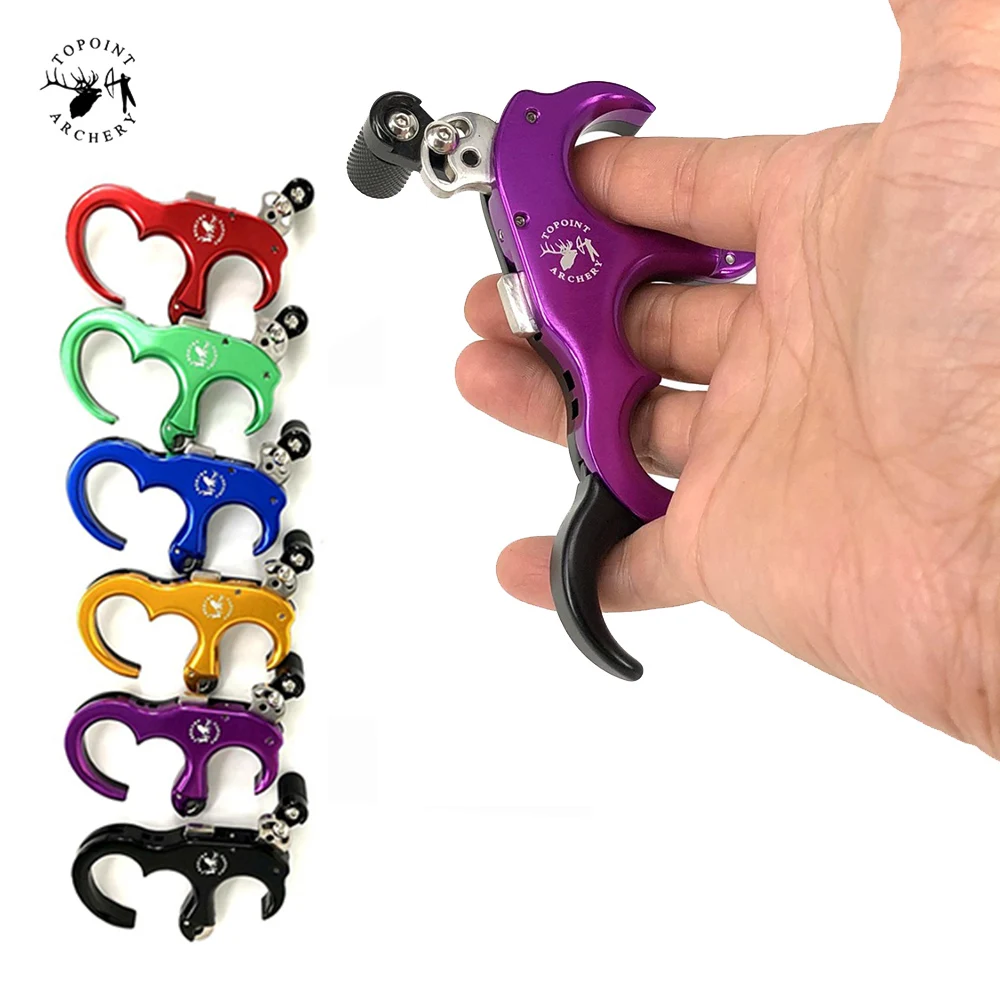 Handheld Bow Release 6 Color Release 3/4 Fingers Free Exchange for