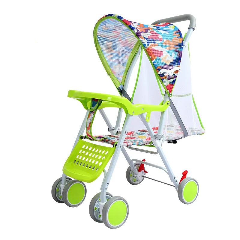 

2018 summer new ultra-lightweight folding stroller baby stroller sitting lying breathable mesh models