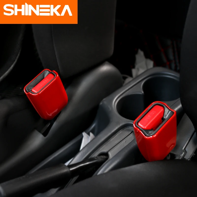 SHINEKA внутренняя форма для Suzuki Jimny 2007+ автомобильный ремень безопасности украшение для розетки крышка наклейки для Suzuki аксессуары для Jimny