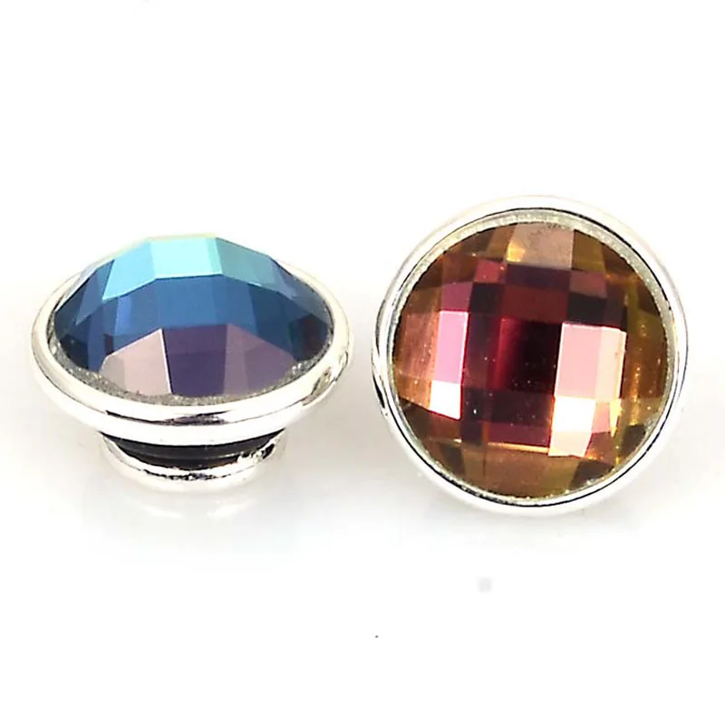 

12pcs Glass kameleon jewelPop interchangeable bracelets necklace ring 925 silver for cabochon 12mm diy beads jewelry findings