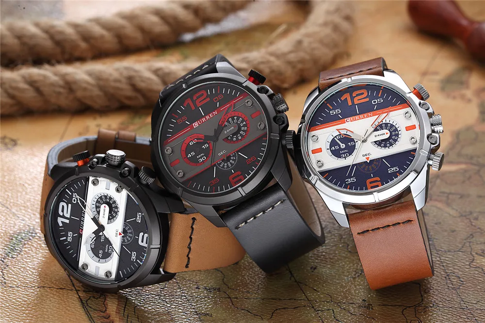 Kaufen CURREN Neue Männer Uhren Luxus Marke Sport Armbanduhr Army Military Quarz Männlichen Uhr Relogio Masculino Montre Homme