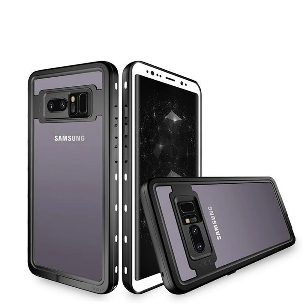 Diving Sealed Cover For Samsung Galaxy Note 8 Note 9 S8 S9 Plus Case Waterproof PC Armor For Samsung Note 8 Clear Case (26)
