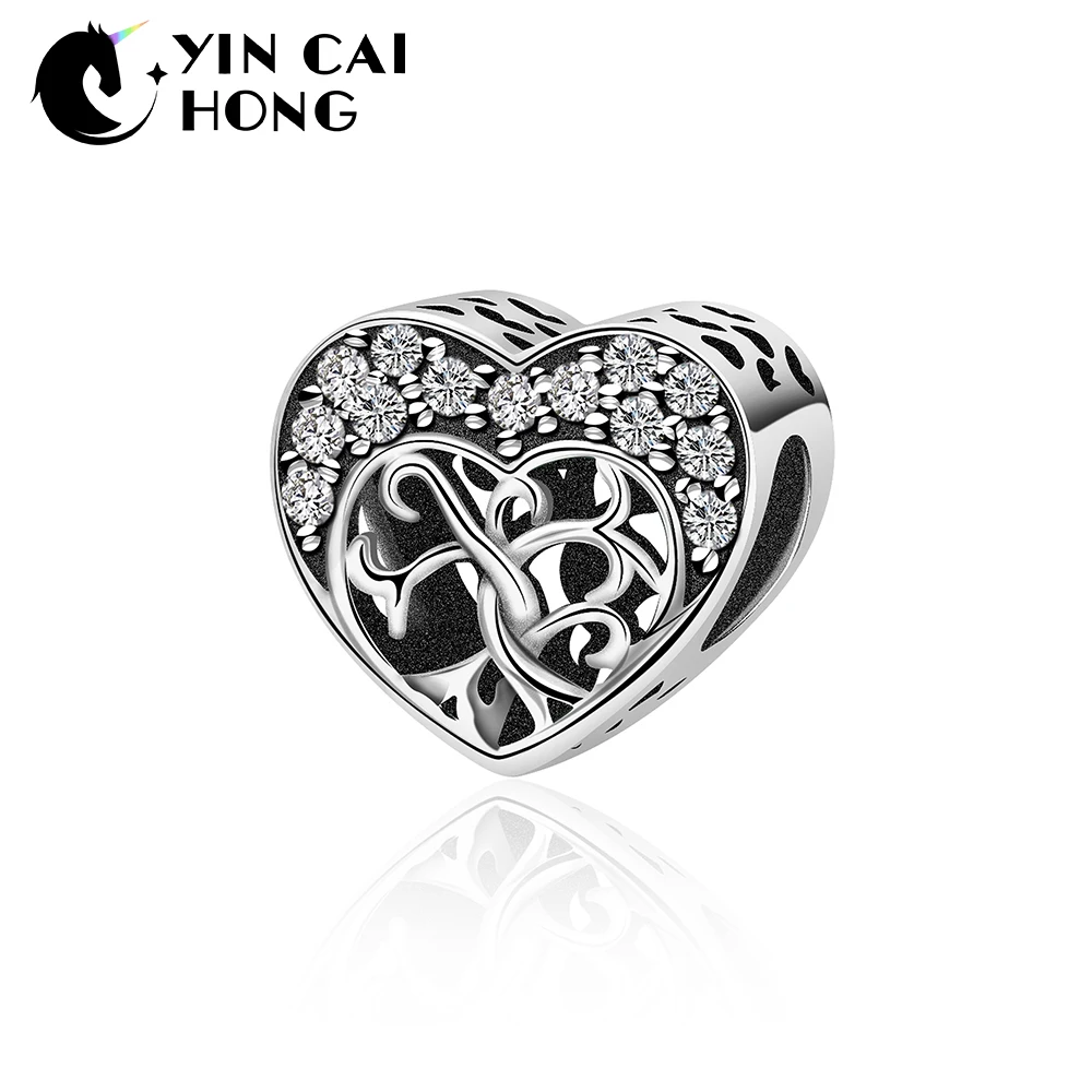 

YCH Romantic 100% 925 Sterling Silver Heart Of Freedom Love Screw Charms fit Bangles & Bracelets Women Fashion Jewelry Y7076