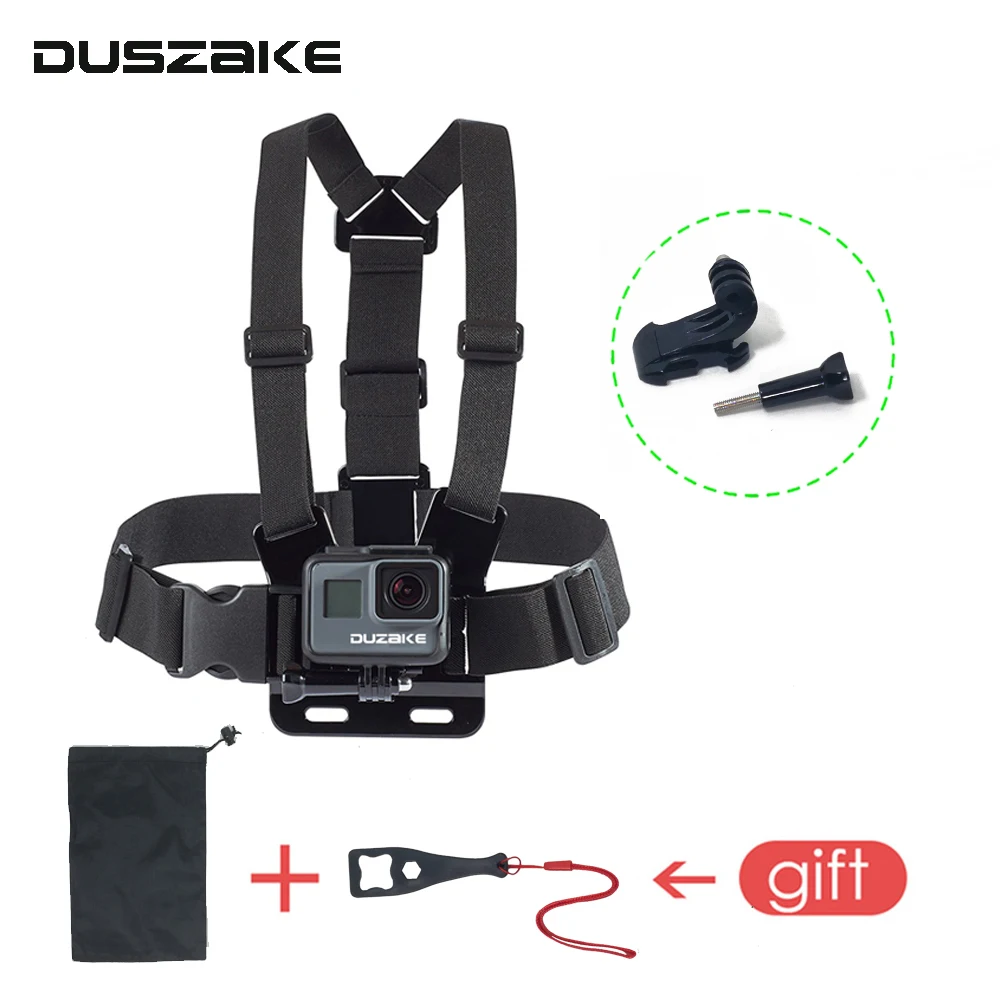 

DUSZAKE DG08 Chest Belt For Gopro Hero 5 Accessories Strap For Gopro Mount For Gopro Hero 5 Accessory For Yi 4K Eken H9 SJCAM