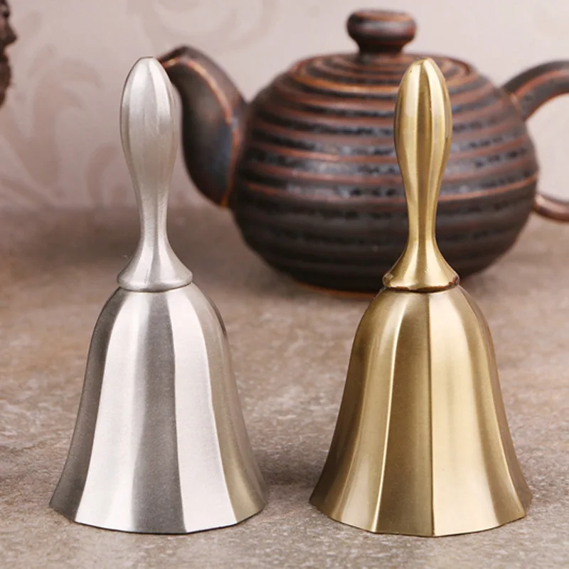 10cm Metal Hand Bell Bars School Restaurant Reception Christmas Bell