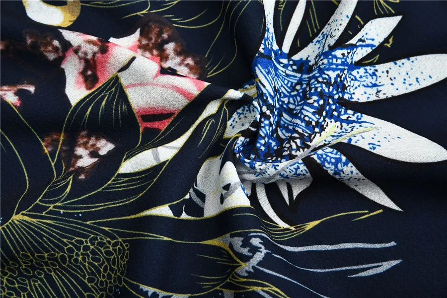 Gladiolus 2019 Spring Summer Dress Women 34 Sleeve V Neck Sexy Floral Print Bohemian Women Maxi Dress Long Beach Ladies Dresses (34)