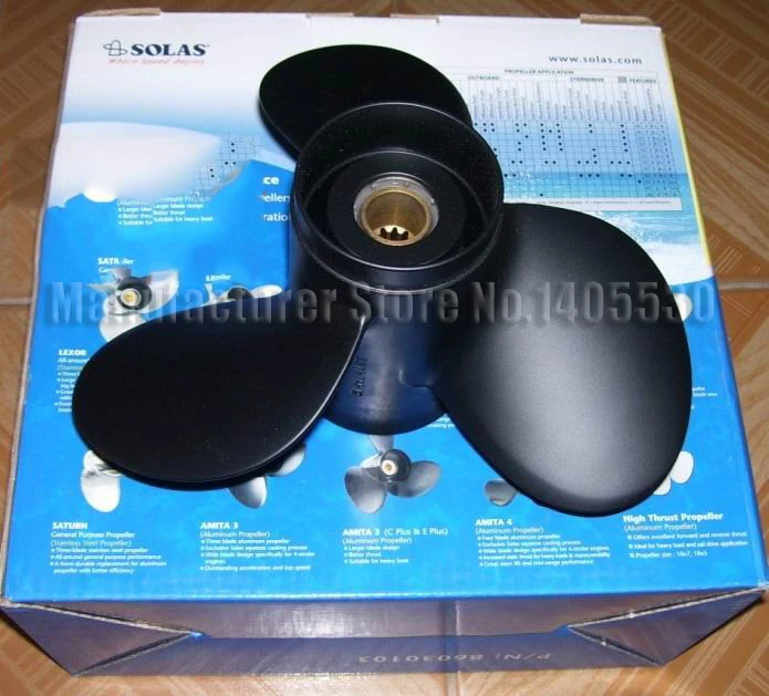 

Top quality Aluminum Propeller 14" for Yamaha 2 stroke 40-48hp or 4 stroke 40-60hp outboard motors 13 slots (11.1X14)