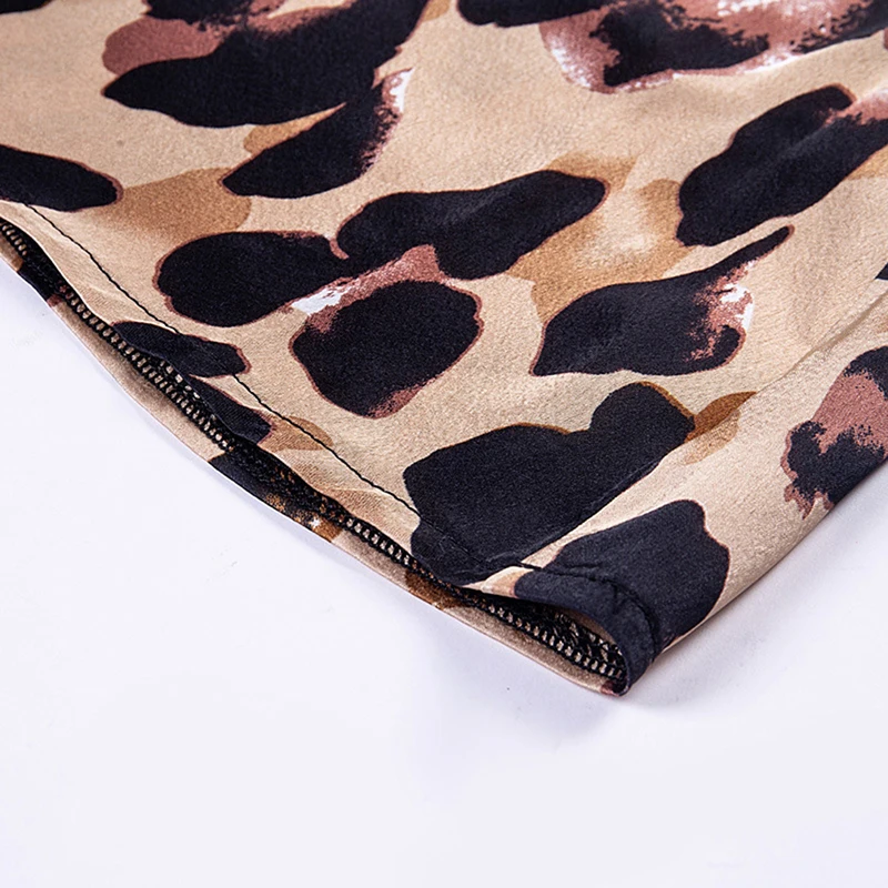 Весна комфорт над коленом Высокая Талия Женская юбка сексуальные юбки Для женщин Повседневное Leopard дома женская сумка бедра юбка
