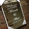 Wedding Welcome Mirror Vinyl Sticker Simple Design Personalized Names Decal Wedding Sign Mirror Decor Custom Wedding Art AZ657 ► Photo 3/5