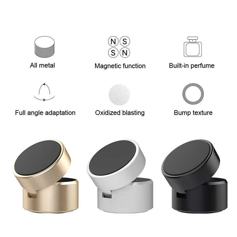 

Lantro JS Car Holder Magnetic Cellphone Air Refresher Two in One Fordable for Phone Pad Board Dash Car Holder