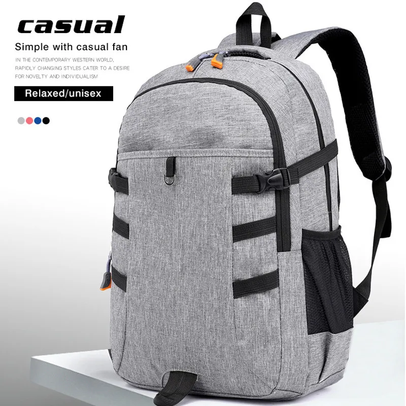 

Men Women Simple Style Backpack Teenager's Large Capacity Laptop School Bag Anti-theft business Solid Traveling Backpacks