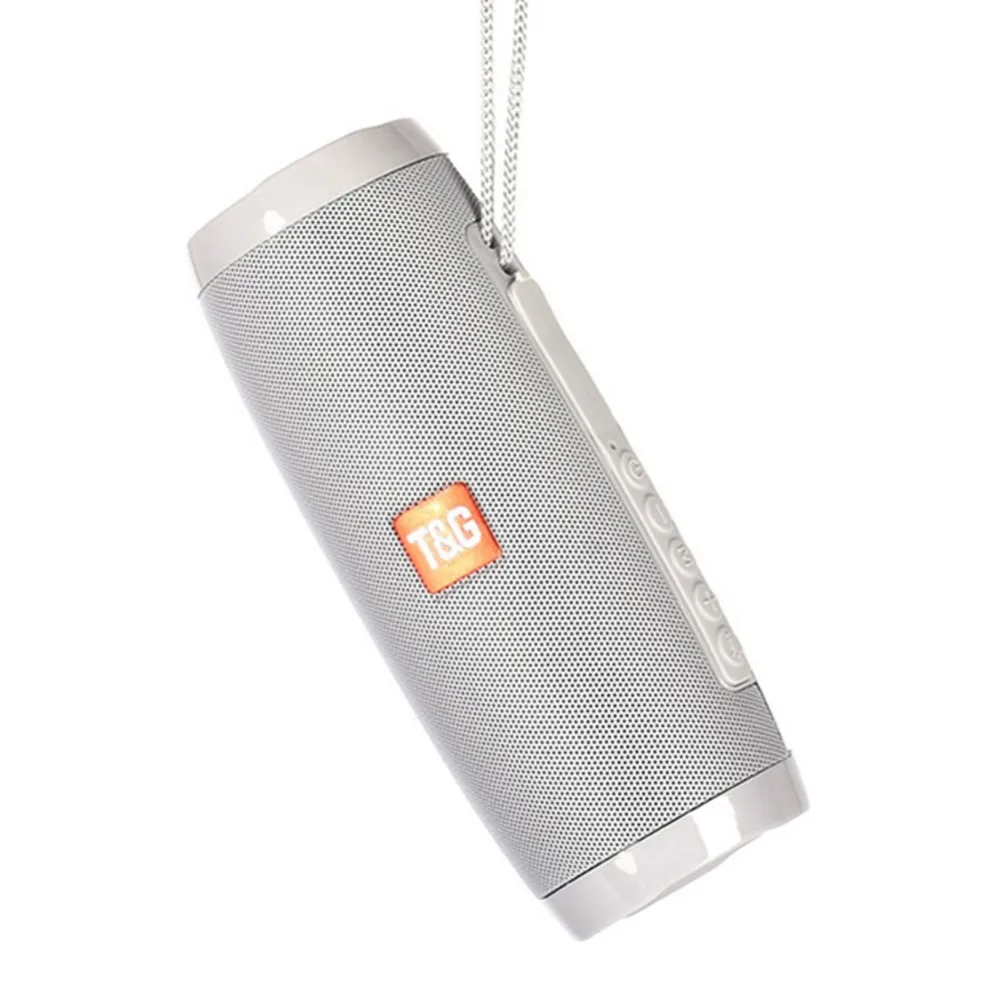 TG157 портативный цилиндрический Красочный Светодиодный светильник fm-радио стерео Bluetooth беспроводной динамик мини микро USB Bluetooth 4,2 динамик