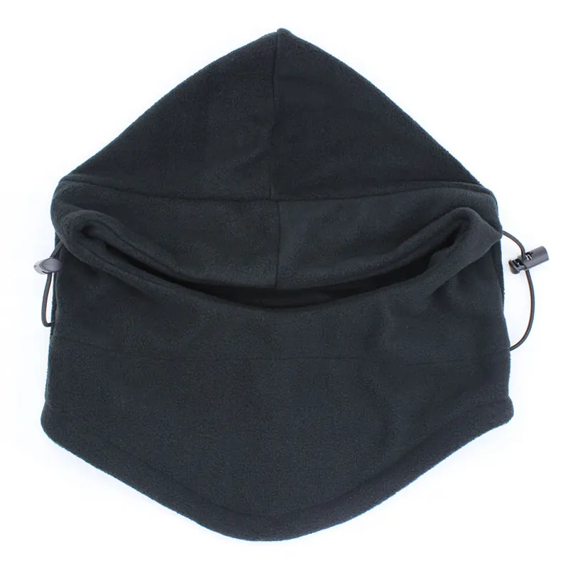 Nuoxintr Outdoor Motorcycle Bicycle Face Mask Thermal Fleece Balaclava Hat Hooded Neck Warmer Winter Ski Bike Beanies Masked cap