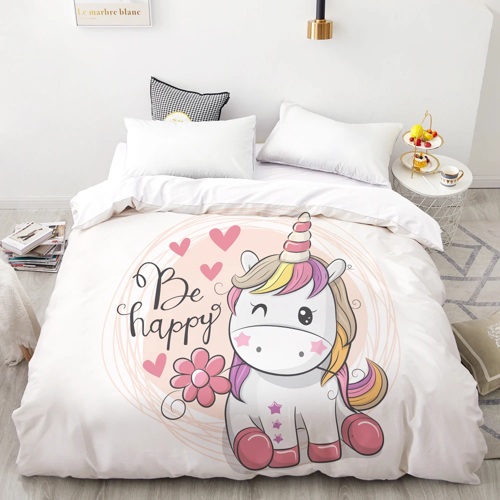 3D HD Digital Printing Custom Duvet CoverKids Child baby Quilt/Blanket case King Cartoon BeddingBed