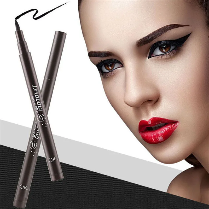 Черная Подводка для глаз жидкий карандаш водостойкая быстросохнущая ...