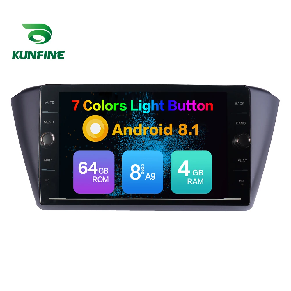 Android Car DVD GPS Navigation Multimedia Player Car Stereo For Skoda Fabia 2015-2017 Radio Headunit (1011)