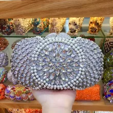 Женский многоцветный Красочный Кристальный цветок бриллиантовые вечерние сумки клатч маленький мини кошелек бумажник сумка сумки на плечо сумка через плечо