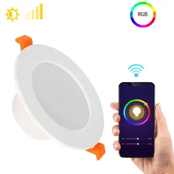 

9W RGB WiFi Smart Light Led Downlight Led Ceiling Led Lamp Wake-Up Compatible with Amazon Alexa and Google Assistant