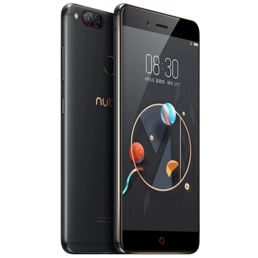 Nubia Z17 Mini, 4 Гб ОЗУ, 64 Гб ПЗУ, двойная задняя камера, мобильный телефон Snapdragon 652, четыре ядра, 5,2 дюймов, отпечаток пальца, 1080 P, FHD