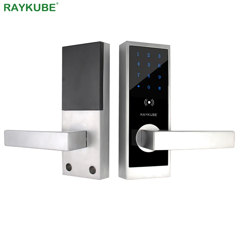 RAYKUBE Bluetooth цифровой замок с приложением смарт-карта разблокировка водонепроницаемый IP65 для дома/отеля/офиса врезной дверной замок TL101