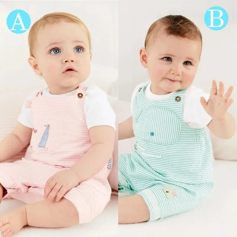 Baby Boy Clothing Set 2016 Summer Cotton Overalls For Baby Boys Tshirt + Sling Letter Pants