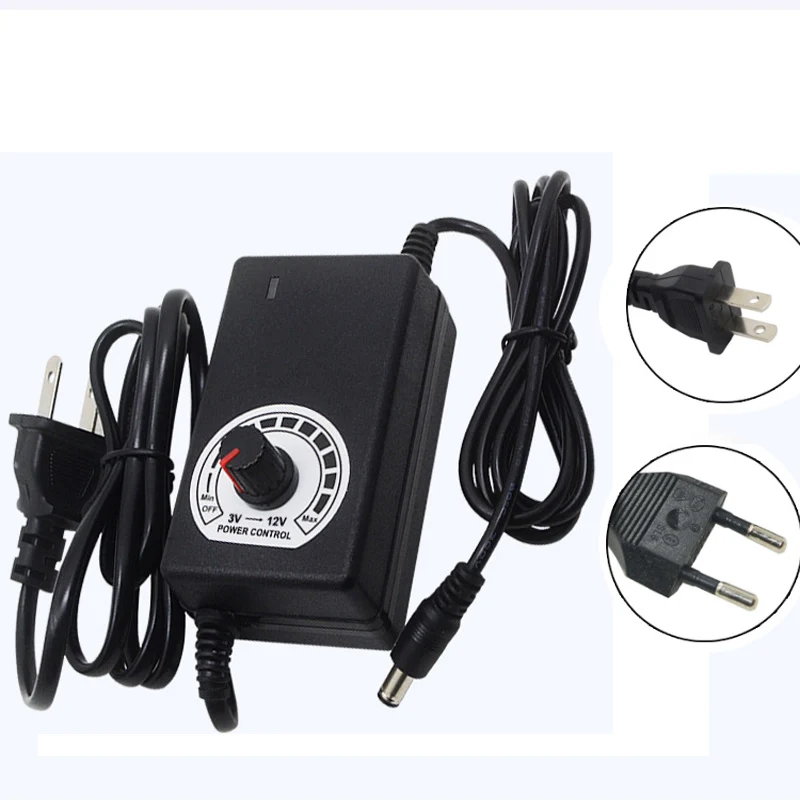 

Power Supply Adjustable AC To DC 3V 9V 12V 2A Power Supply Adapter Universal 3 9 12V Volt 2A Led Strip Lamp