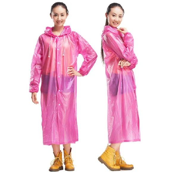 Women's Raincoats Reusable Waterproof rain long trench Single person