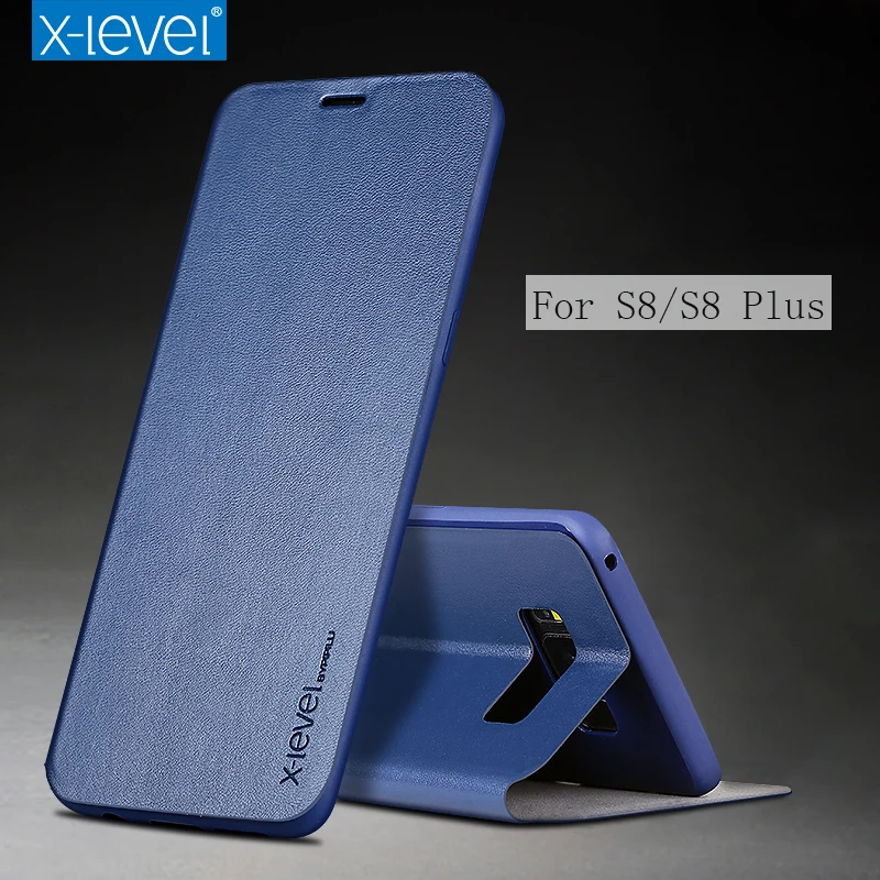 

X-Level Business Style Soft Imported PU Leather Back Cover Full Protection For Samsung Galaxy S8 S8 plus Case Cover