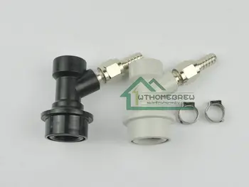 

Ball lock Disconnect kit,Gas and Liquid out Set with Swivel Nut and Hose Clamp Kegrator