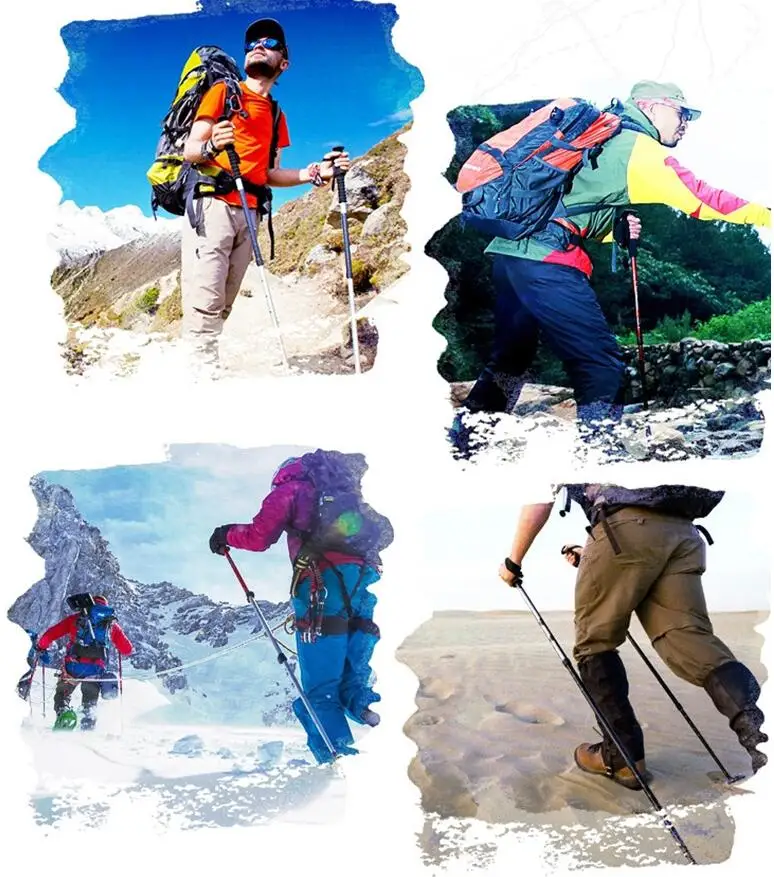 Sale Climding Anti-skid Alpenstock Ajustável Telescópica Camping Esqui Caminhadas Trekking Pole 2020 Hot 6 2018 hot sale climding anti-skid Alpenstock Ajustável