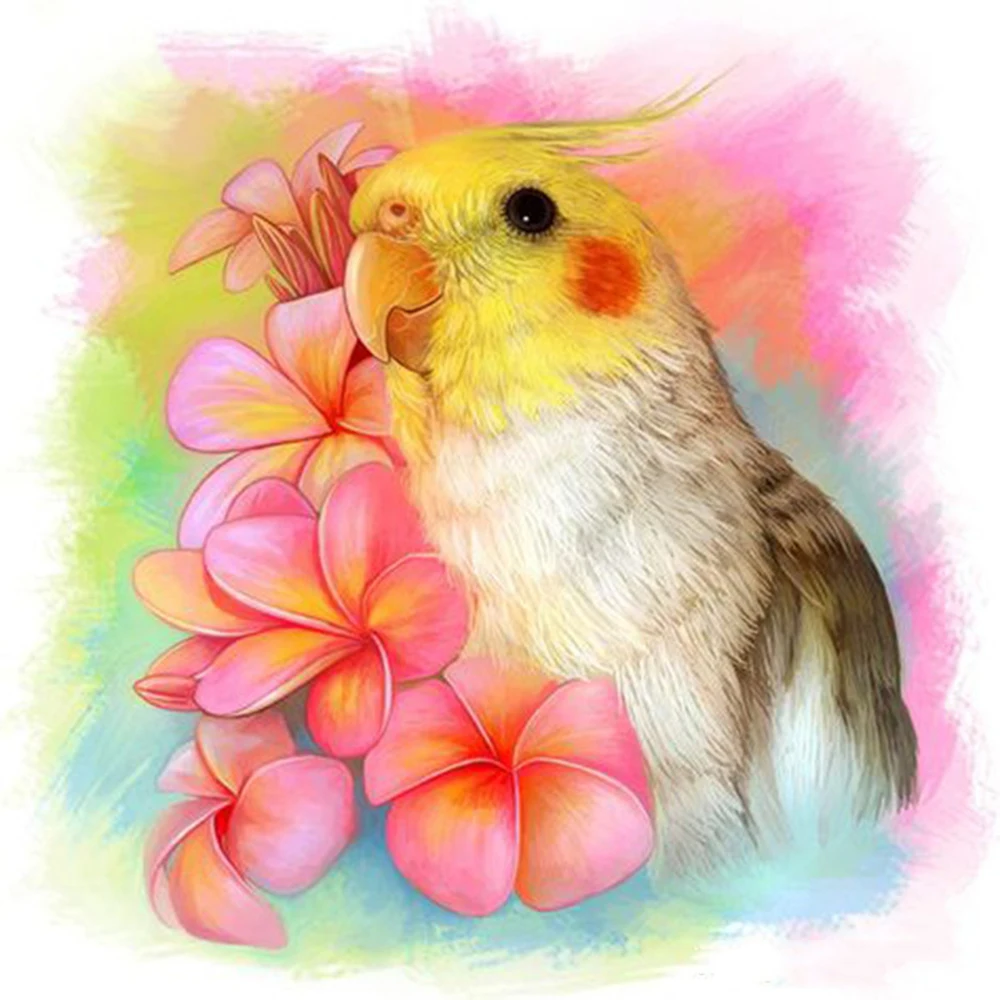 5D-DIY-Diamond-embroidery-Cross-stitch-Cute-parrots-Square-Diamond-mosaic-Full-Round-Diamond-painting-decor