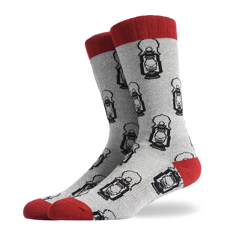 Веселые цветные мужские носки из чесаного хлопка, забавные носки в виде животных, мужские носки в стиле Харадзюку, рождественский подарок - Цвет: 14