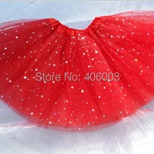 Г., модная фатиновая юбка-пачка с блестками и бантом saia танцевальная юбка-американка для девочек черная юбка-пачка