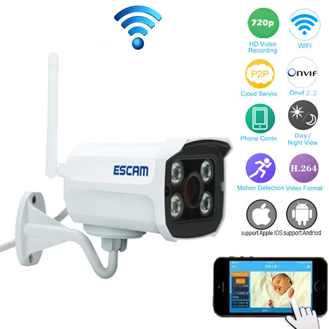 Escam Brick QD300 Mini font b Camera b font 720P font b WIFI b font ip