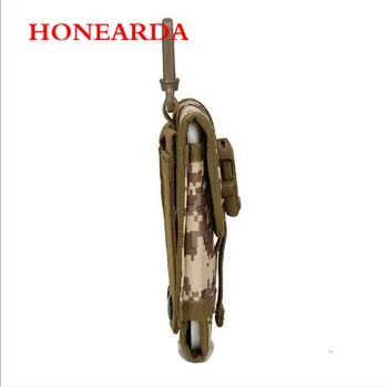 

100pcs hot Tactical Phone Bag Army Green Waist Bag Men Military Molle Backpack Hanging Pouch Waterproof Hunting Belt Bags