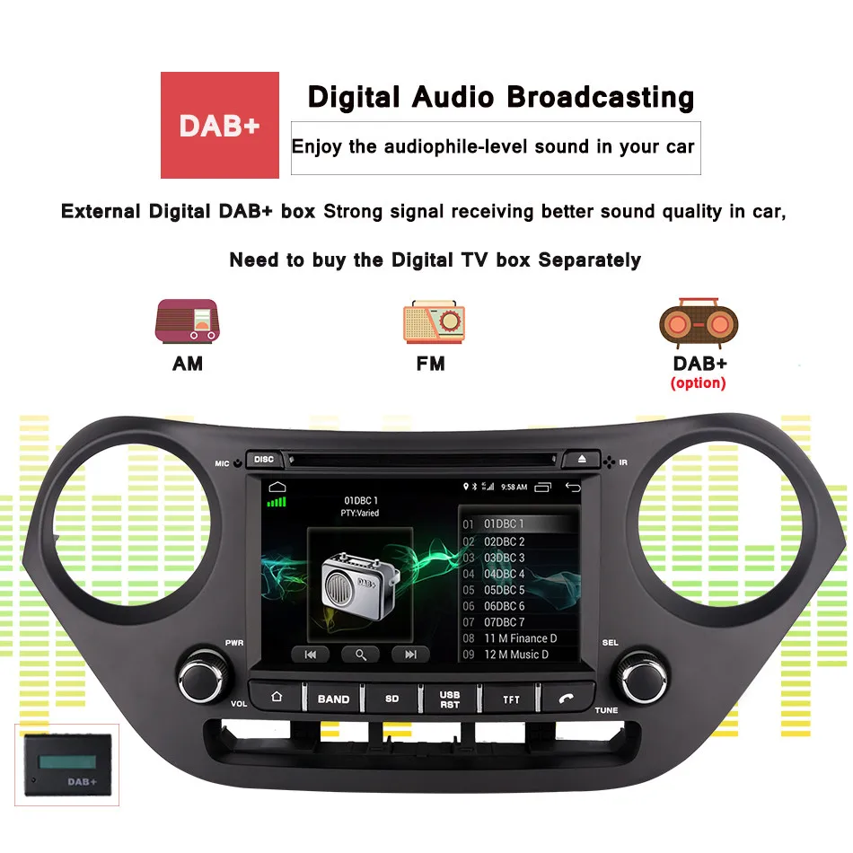Top 7Inch Octa Core Android 9.0 Car Radio Stereo For Hyundai I10 2014-2017 Car DVD+GPS Navi+Bluetooth+WiFi+steer wheel Headunit 17 Top 7Inch Octa Core Android 9.0 Car Radio Stereo For Hyundai I10 2014-2017 Car DVD+GPS Navi+Bluetooth+WiFi+steer wheel Headunit 17