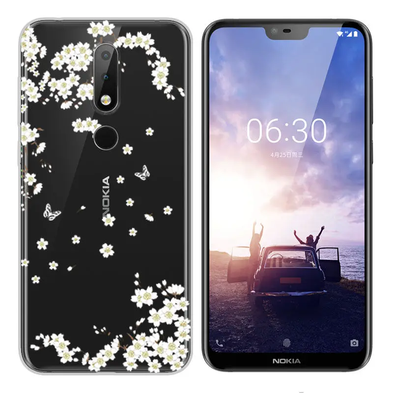 Fashion Soft Silicone TPU Case for Nokia 2 3 5 6 7 2017 Nokia X6 2018 Painted Back Case Cover for Nokia 6 2018 7 8 3.1 6.1 Case  (15)