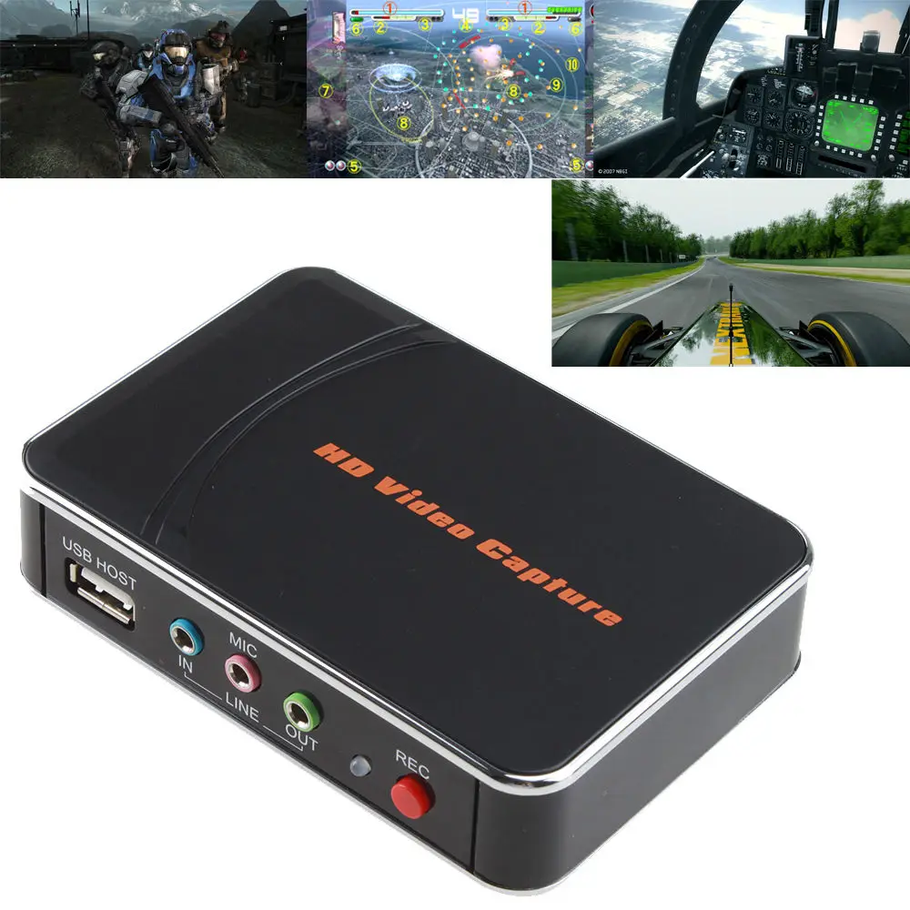 KuWFi HD игра захват видео 1080P HDMI YPBPR Регистраторы для XBOX One/360 PS3 /PS4 с одним кликом ПК не