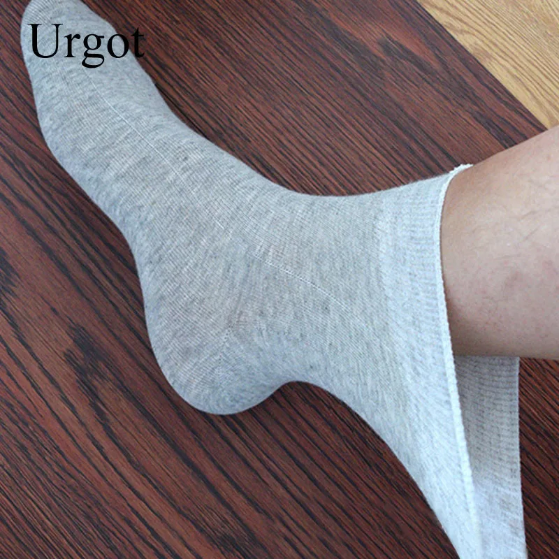 Urgot, 5 пар мужских носков, большие размеры 48,49, 50, универсальные повседневные деловые мужские носки с защитой от запаха, Sox Meias Calcetines Hombre