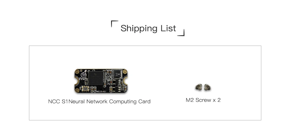 NCC S1 нейронная сетевая компьютерная карта для ROC-RK3399-PC в качестве видения на основе глубокого обучения вычислений и ИИ алгоритм ускорения