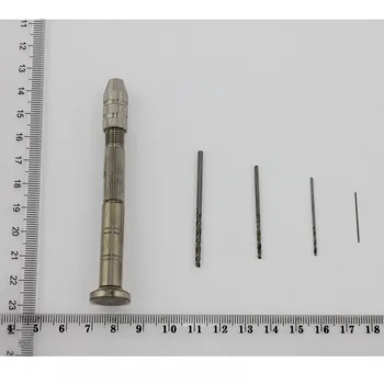 

2016 ABEST Two End Head Vise Jeweler's Hand Drill With 0.5 1.0 1.5 2mm 4 drill HD-412-4D